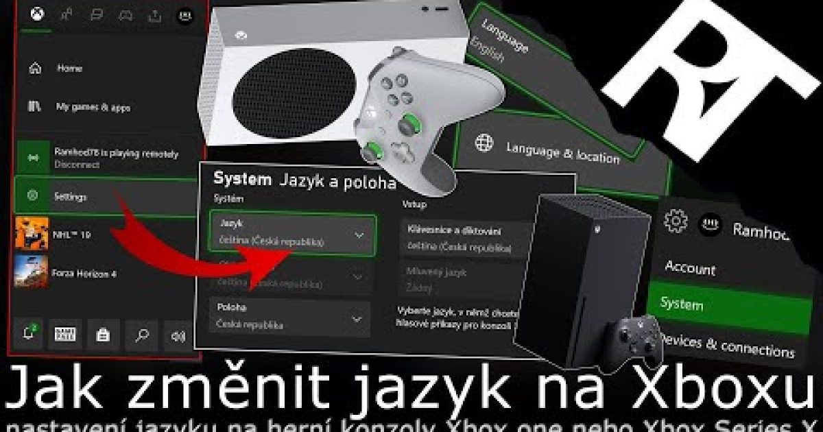 Jak změnit/nastavit jazyk na Xboxu – Xbox One , XBOX Series S , Xbox Series X (tutoriál)