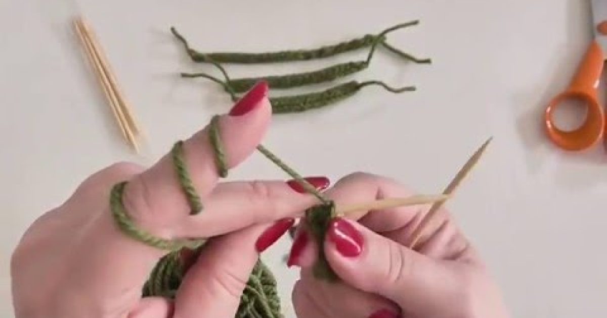 Pletená dutinka – návod, knitting an i-cord
