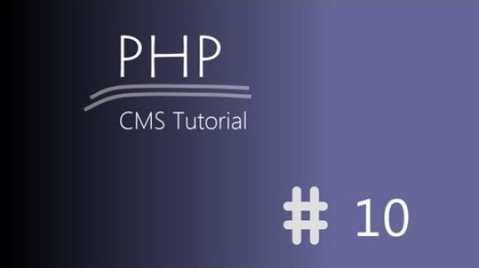 [Tutoriál] PHP CMS – Doplňující informace #10