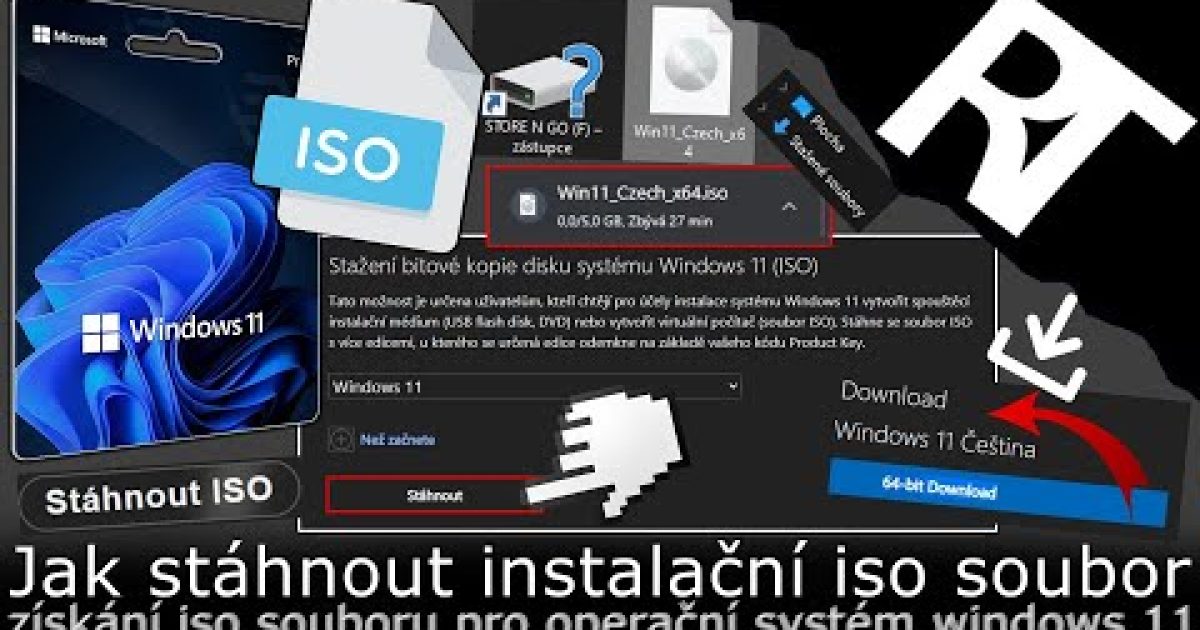 Jak stáhnout instalační iso soubor s Windows 11 – Jak naistalovat Windows 11 (tutoriál)