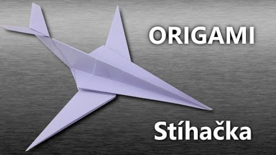 Stíhačka z papíru | Origami stíhačka