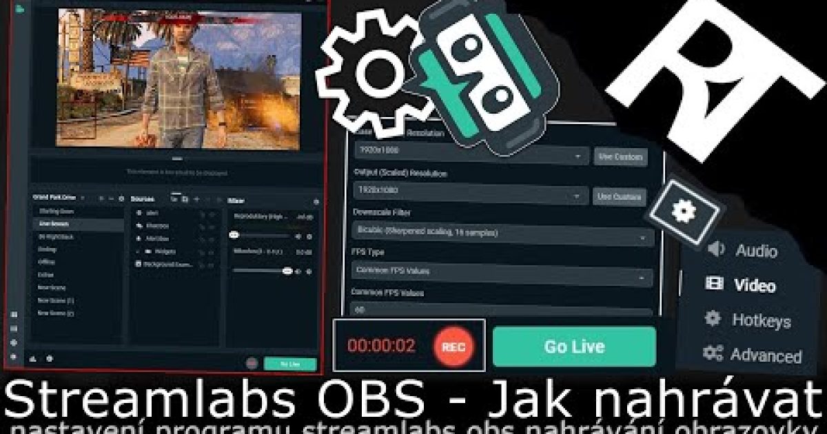 Jak natáčet hry a obrazovku – nastavení Streamlabs OBS (tutoriál)