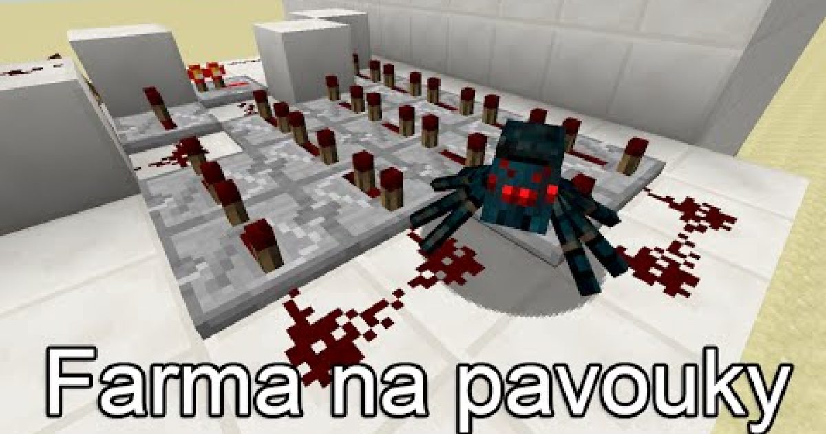 Minecraft 1.8 tutoriál: XP farma na pavouky (Cave Spider)