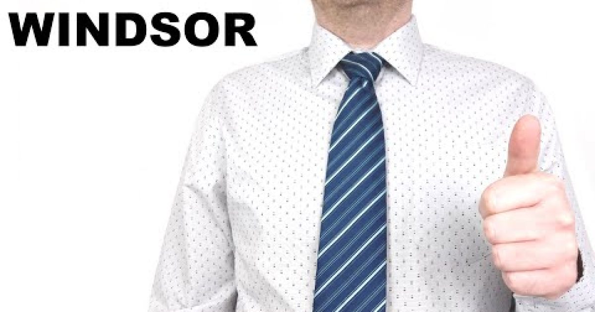 Jak se váže kravata – Windsor uzel