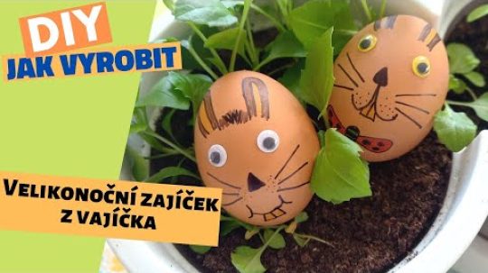 Velikonoční zajíček z vajíčka | Inspirace na velikonoční dekorace