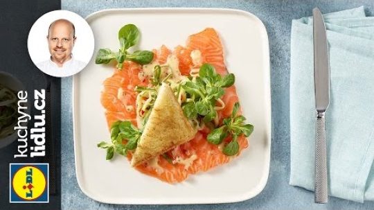 Marinovaný losos s omáčkou a okurkovým salátem – Roman Paulus – RECEPTY KUCHYNE LIDLU