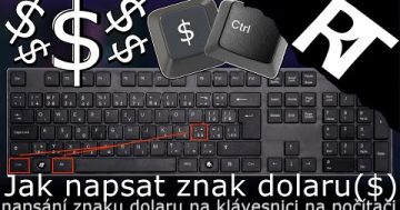 Jak napsat $ Dolar na klávesnici – znak dolaru – jak se píše dolar – klávesová zkratka