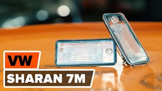 Jak vyměnit žárovku osvětlení značky na VW SHARAN 7M [NÁVOD]