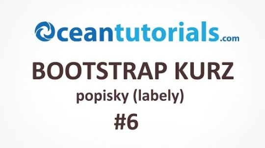 Bootstrap kurz – #06 popisky (labely)