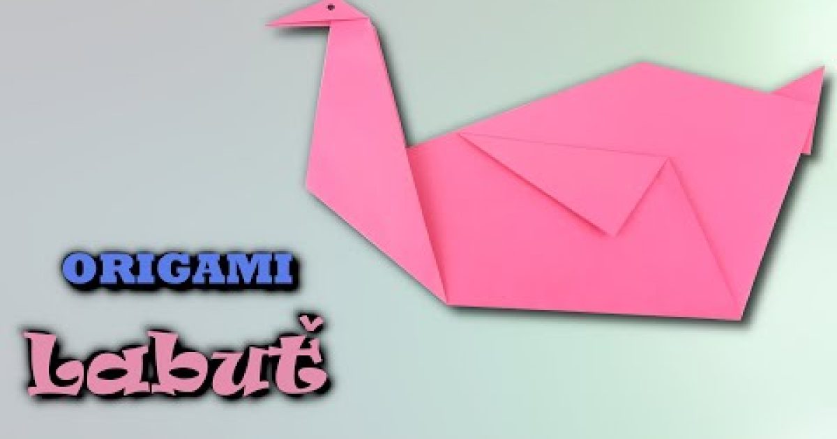 Origami Labuť | Jak vyrobit labuť z papíru