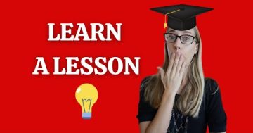 Mluvená angličtina #5: Learn a lesson