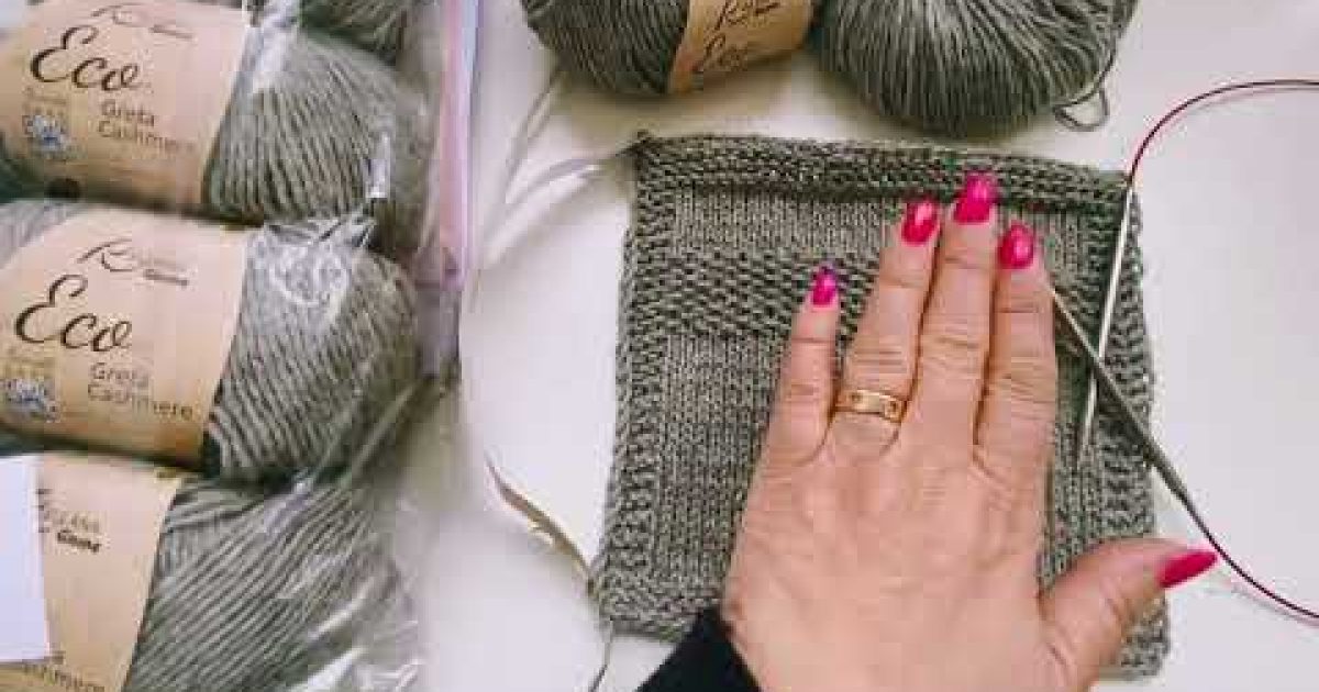 #Katrincola Jak spočítat spotřebu na pletený svetr, příze Eco Greta Kašmír #katrincola #pleteni