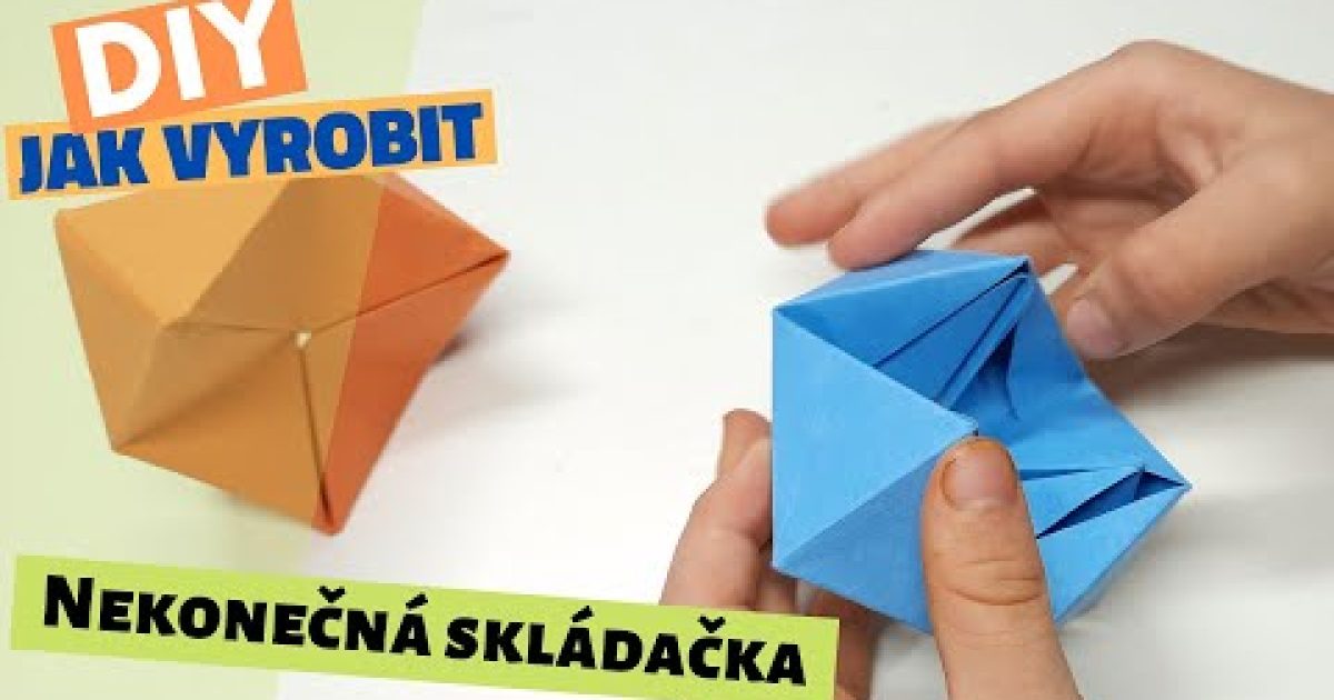 Nekonečná skládačka FLEXAGON | Origami | ASMR fidget toy
