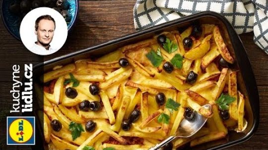 Zapékané brambory s mletým masem, sýrem a olivami – Marcel Ihnačák – RECEPTY KUCHYNE LIDLU