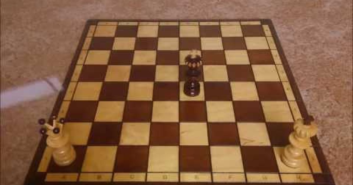 Šachové koncovky – mat dámou 1