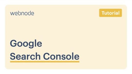 Webnode návod: Google Search Console