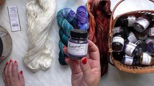 Škola pletení Katrincola yarn – barvení pletací příze, Coloring knitting yarn