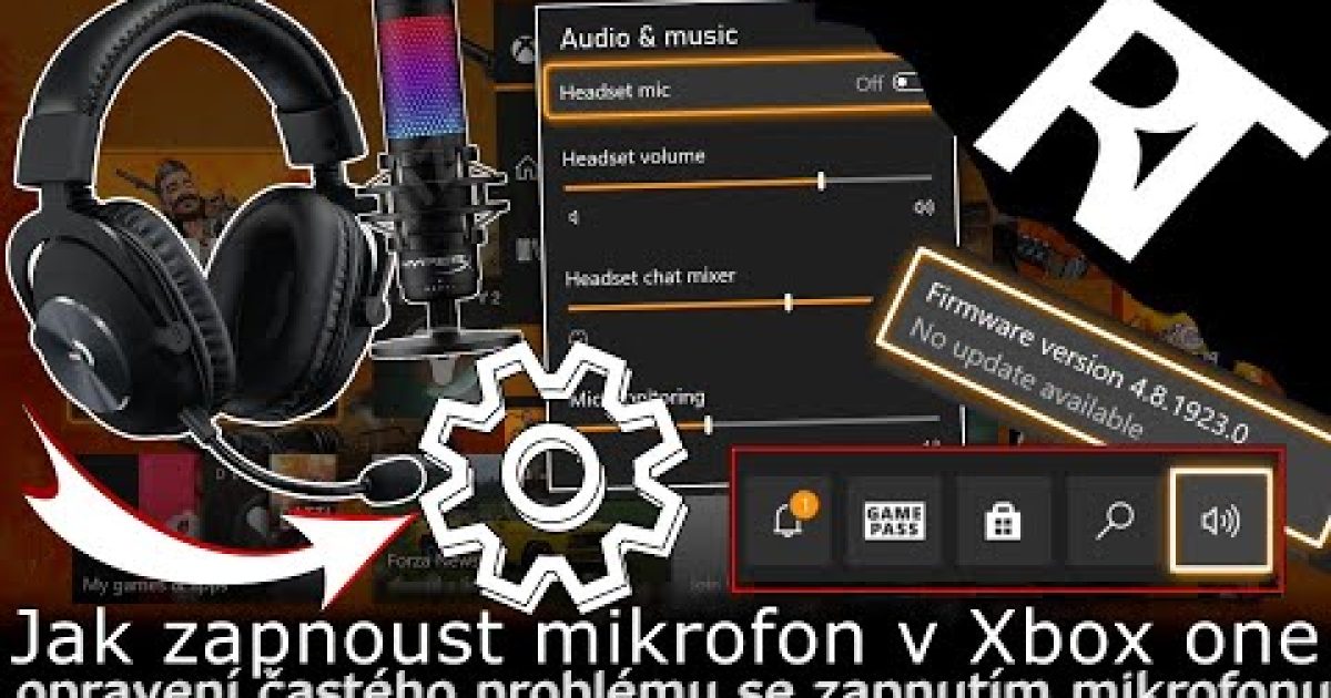 Jak zapnout mikrofon/sluchátka v Xbox ONE S – vyřešení/opravení problému s mikrofonem – (tutoriál)