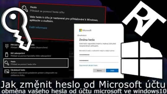 Jak si změnit heslo od účtu Microsoft ve Windows 10 – Jak změnit heslo v počítači (tutoriál)