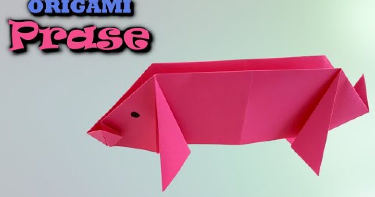 Origami Prase – jak složit prasátko z papíru