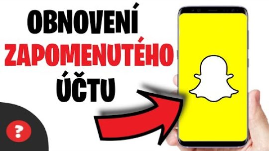 Jak OBNOVIT ZAPOMENUTÝ ÚČET na SNAPCHAT | Návod | Snapchat / MOBIL