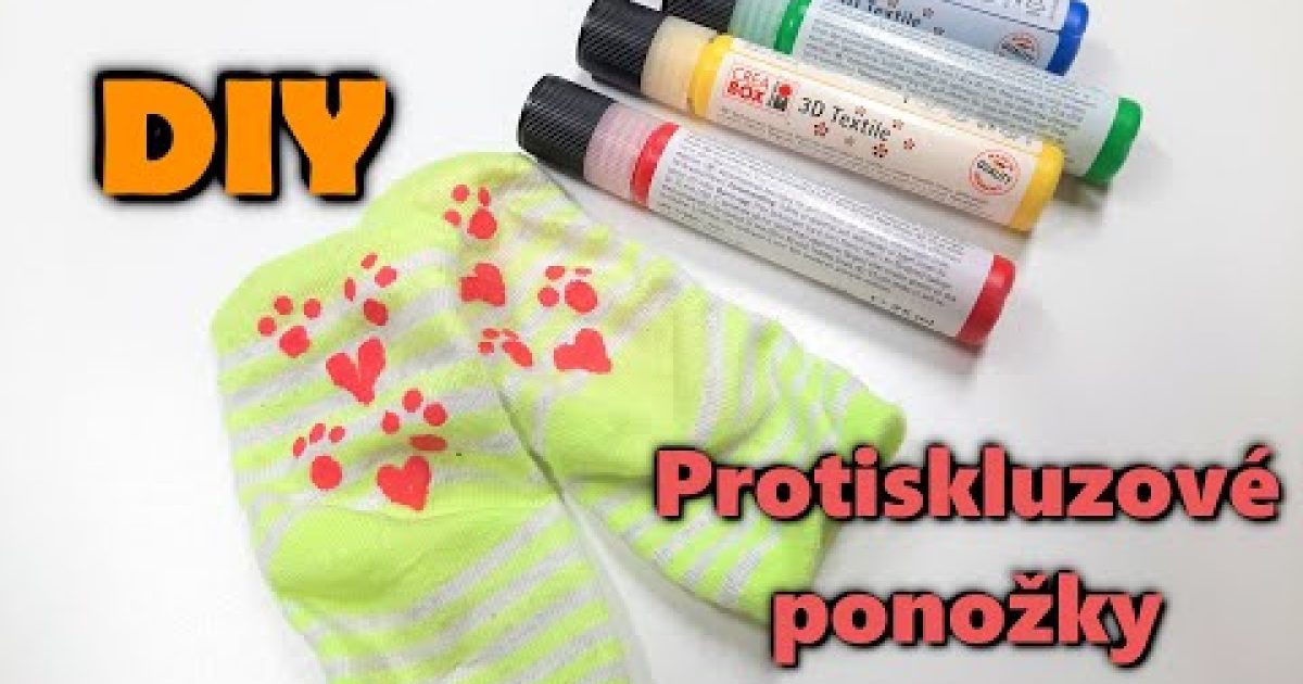 DIY protiskluzové ponožky | Jak vyrobit ponožky co nekloužou