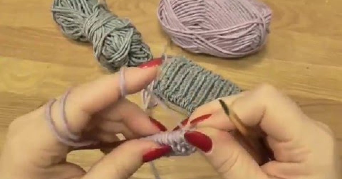 Jak nahodit vzor Brioche 2. díl, Knitting Brioche stitch