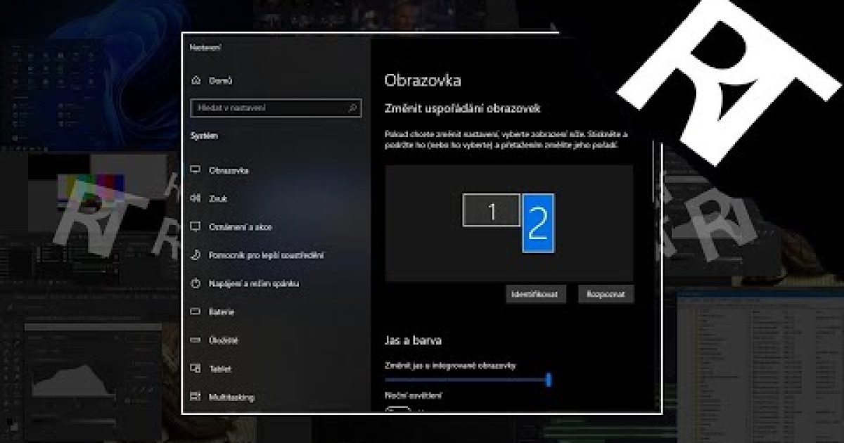 Jak dát monitor na výšku ve Windows 10/11 – nastavení orientace obrazovky (návod)