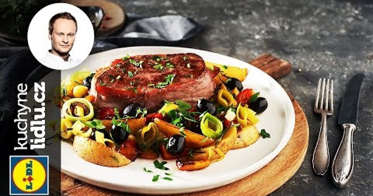 Hovězí steak s opečenými bramborami – Marcel Ihnačák – RECEPTY KUCHYNĚ LIDLU