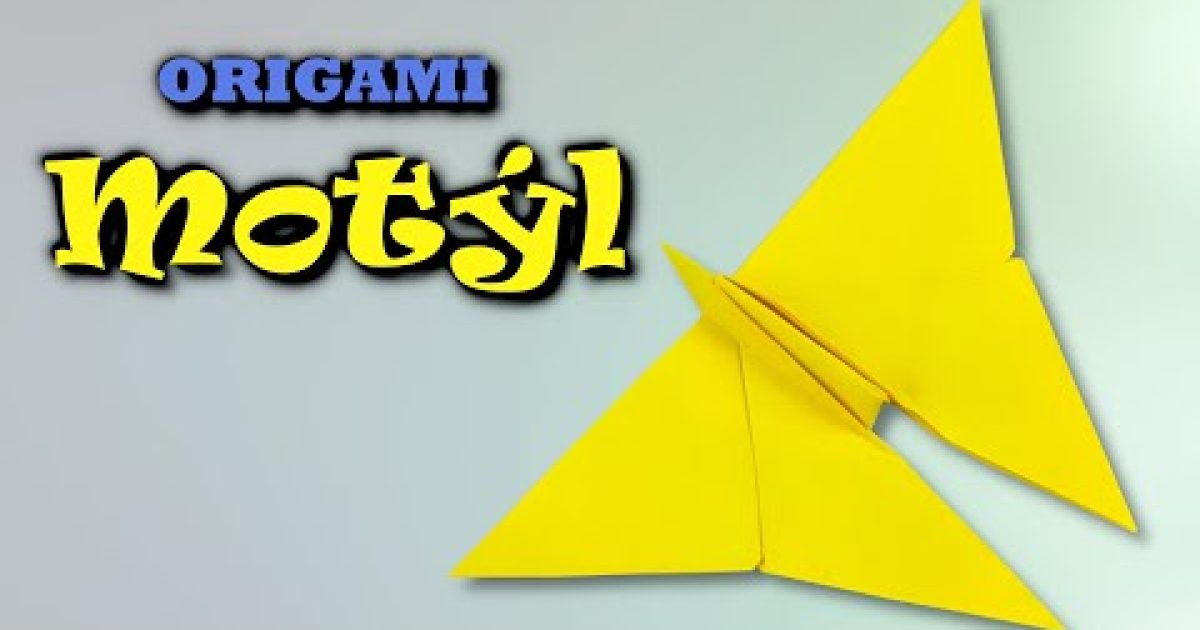 Papírový motýl | Jak vyrobit origami motýlka