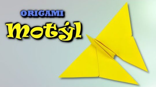 Papírový motýl | Jak vyrobit origami motýlka