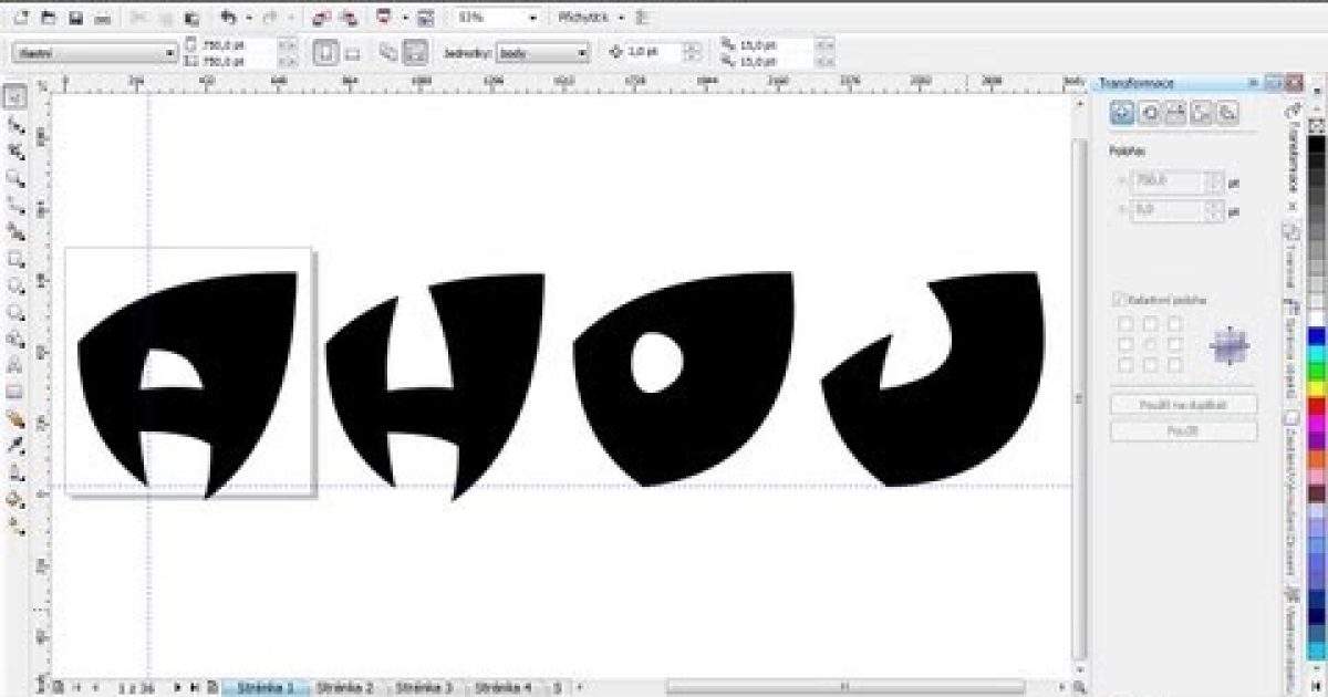 Jak v programu Corel Draw vytvořit vlastní font