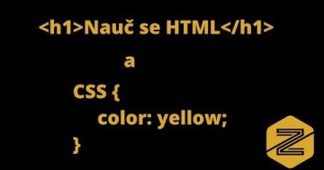 55. Tvorba webových stránek (HTML a CSS) – Druhé stránky: tvorba navigace