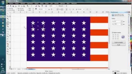 Exercise for Corel Draw – Flag of the United States