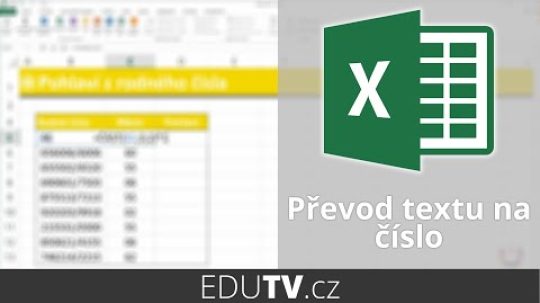 Jak převést text na číslo v Excelu?