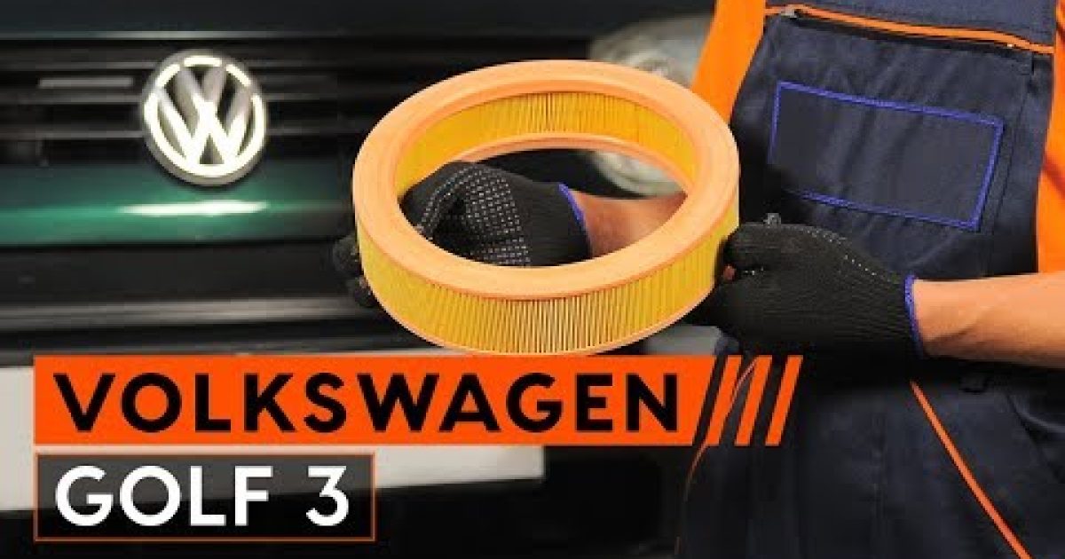 Jak vyměnit vzduchový filtr motoru na VW GOLF 3 1H1 Hatchback [NÁVOD AUTODOC]