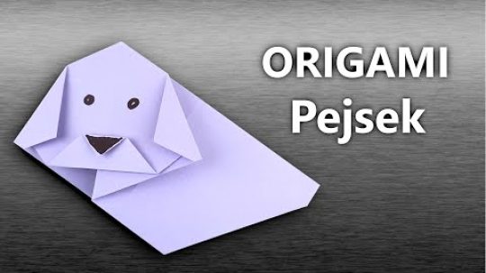 Origami pejsek – jak vyrobit pejska z papíru