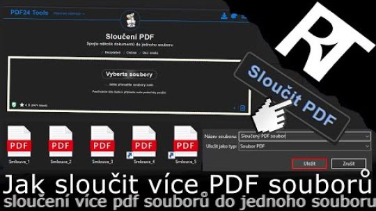Jak sloučit PDF soubory – spojení/sloučení více PDF souborů do jednoho souboru (tutoriál)