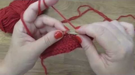 Škola pletení – splétání ok, ubírání, School knitting