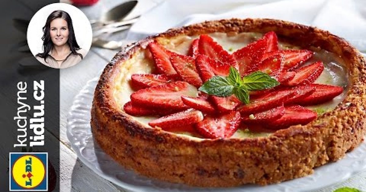 Jahodový cheesecake s mátovým cukrem – Markéta Krajčovičová – RECEPTY KUCHYNE LIDLU