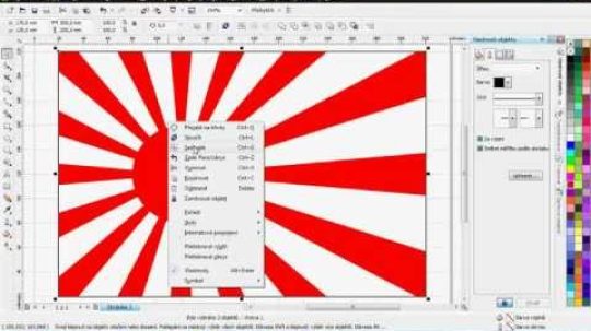 Dai-Nippon Teikoku Kaigun – Imperial Japanese Navy flag – how to draw in Corel Draw