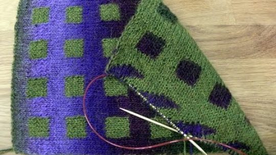dvojité reverzní pletení, 3. díl – Double Knitting reversible