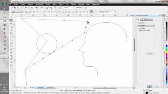 Corel Draw – editace uzlů – elastický (pružný) režim