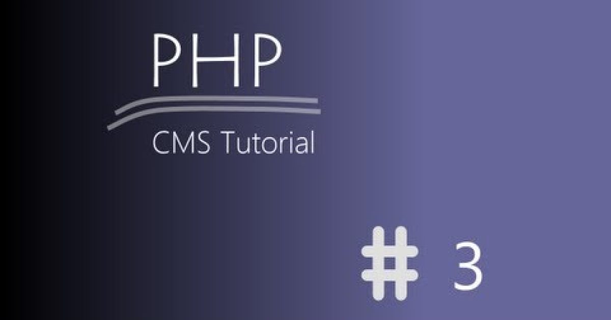 [Tutoriál] PHP CMS – Struktura #3
