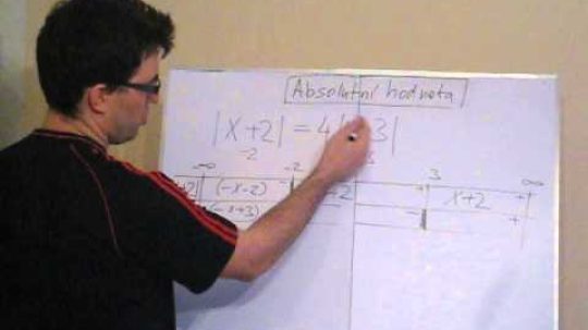 Absolutní hodnota – rovnice s více absolutními hodnotami 2 – tabulková metoda