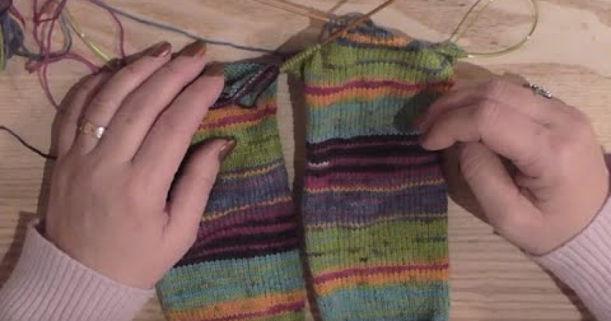 Ponožky na kruhové jehlici, jak se plete pata, opakování – Škola pletení a háčkování #Katrincola