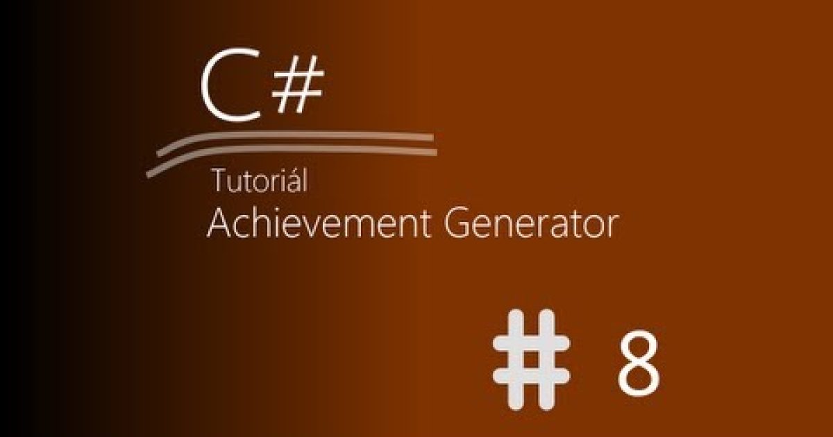 C# Tutorial – generátor Minecraft Achievementů – ep. 8 – GUI part. 2