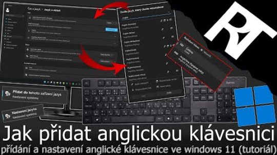 Windows 11 – Jak přidat anglickou klávesnici ve Windows – anglická EN klávesnice přidat (návod)