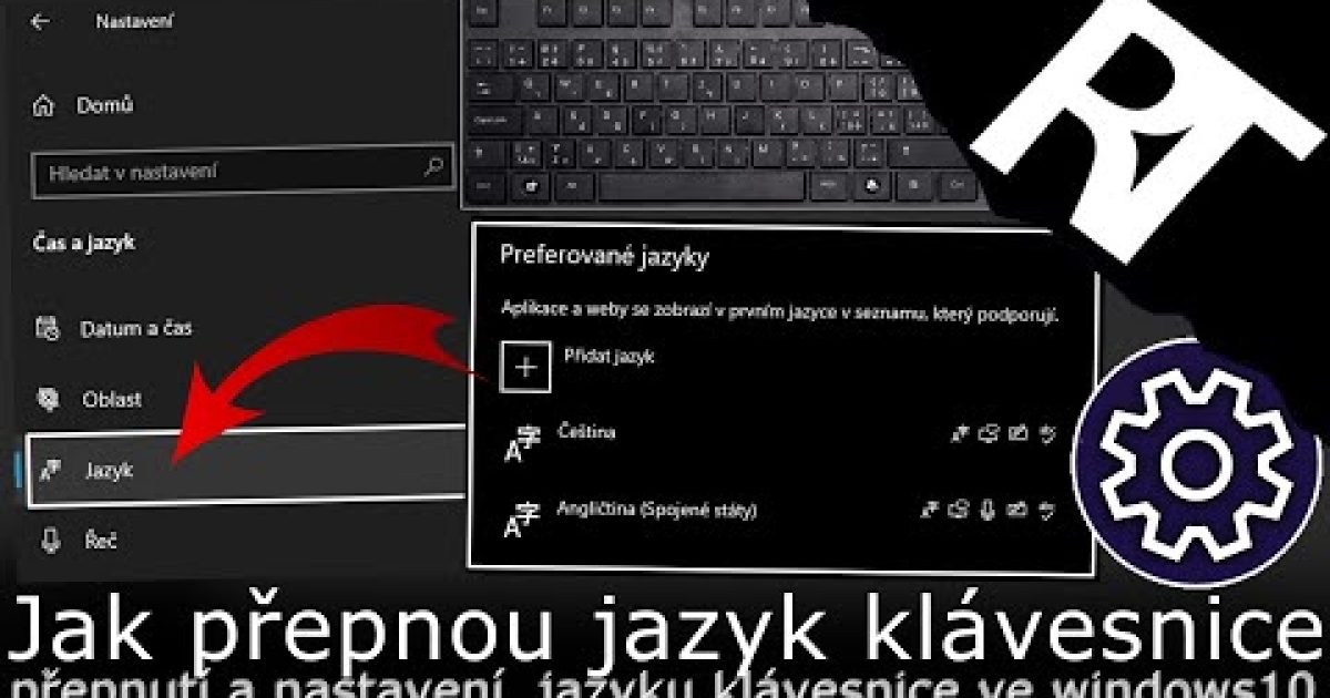 Jak PŘEPNOUT jazyk klávesnice ve Windows 10 na PC (tutoriál)