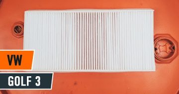 Jak vyměnit kabinový filtr na VW GOLF 3 [NÁVOD]